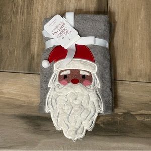 African American Santa Hand Towels - Set of 2